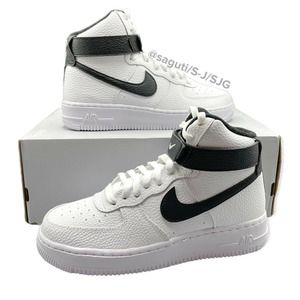 black and white high top nikes womens